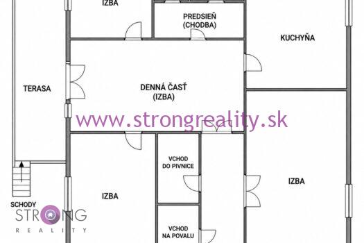 4-izbový rodinný dom s garážou a vedľajšou budovou v obci Vrakúň, okres Dunajská Streda